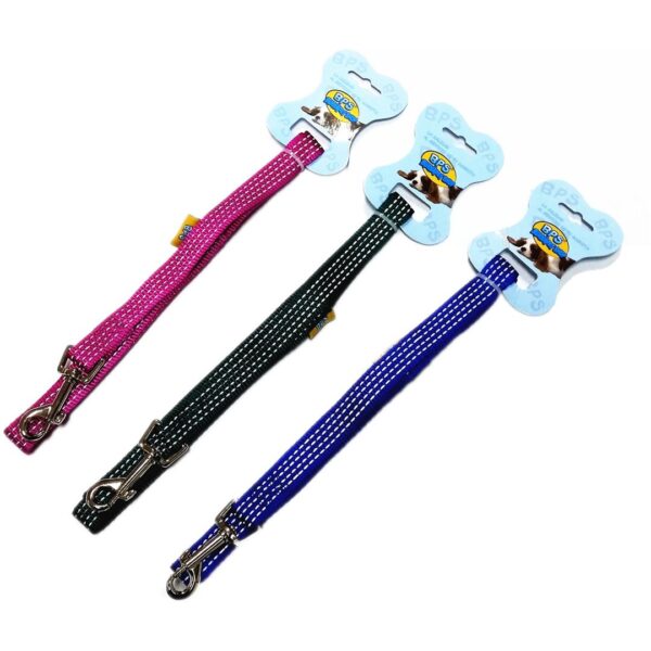 60184 8433298026704 BPS-2670 GUINZAGLIO PER ANIMALE IN NYLON CM.2,5 X 120 CON RIFRANGENTE