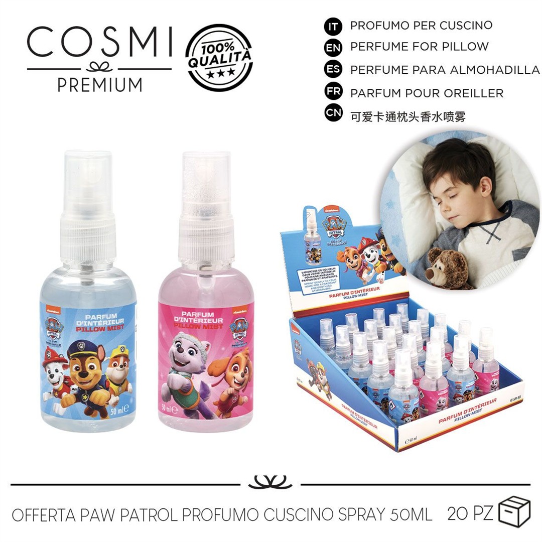 60325 3661075301194 1005043 profumo per cuscino spray 50ml paw patrol