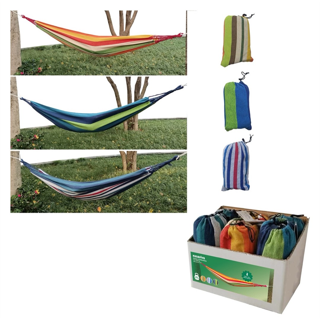 60543 8034116441343 1644134 SAIS amaca relax con sacca 80x200cm a righe