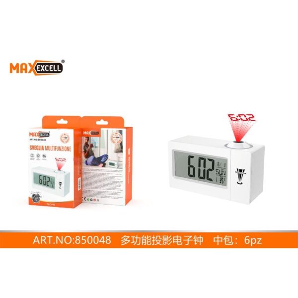 60609 8058588500483 2021_01_01 SVEGLIA DIGITALE OROLOGIO DISPLAY LED CON PROIETTORE