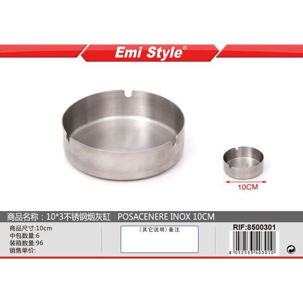 60858 8052533403010 8500301 EMI POSACENERE IN METALLO TONDO CM.10