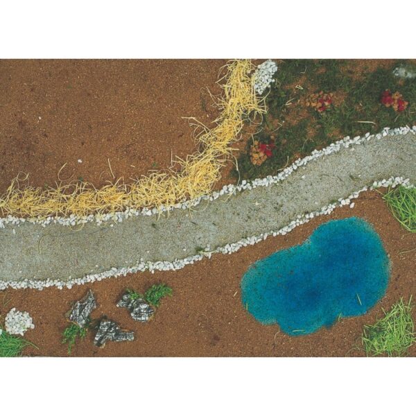 61081 8019959510487 V-51048 presepe carta paesaggio con strada e laghetto 50x70cm