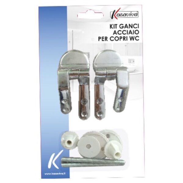 61092 8034116071519 1607151 SAIS cerniera inox p/copriwater c/kit montaggio