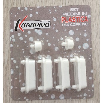 61093 8034116071526 1607152 SAIS set 6pz piedini di ricambio p/copriwater