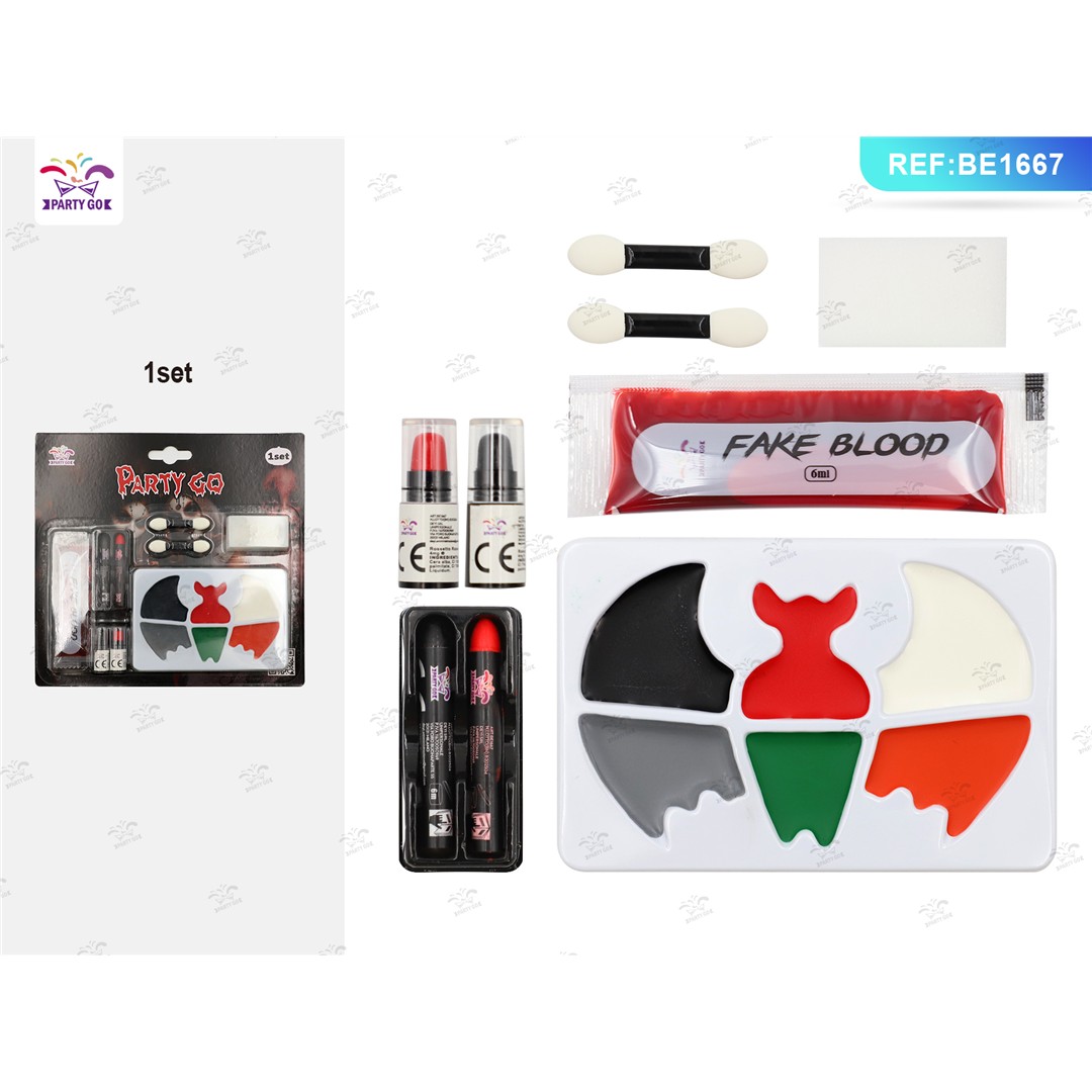 61183 8058617303672 BE1667 halloween set trucco vampiro