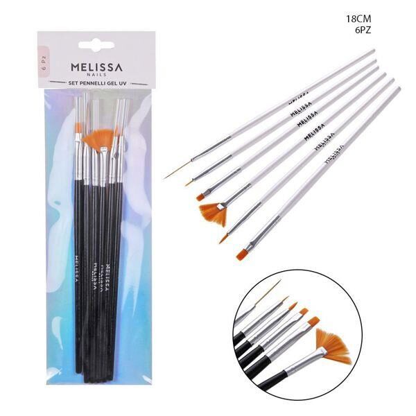 61186 8034139450285 ME45028 0144404 SET PENNELLI GEL UV UNGHIE