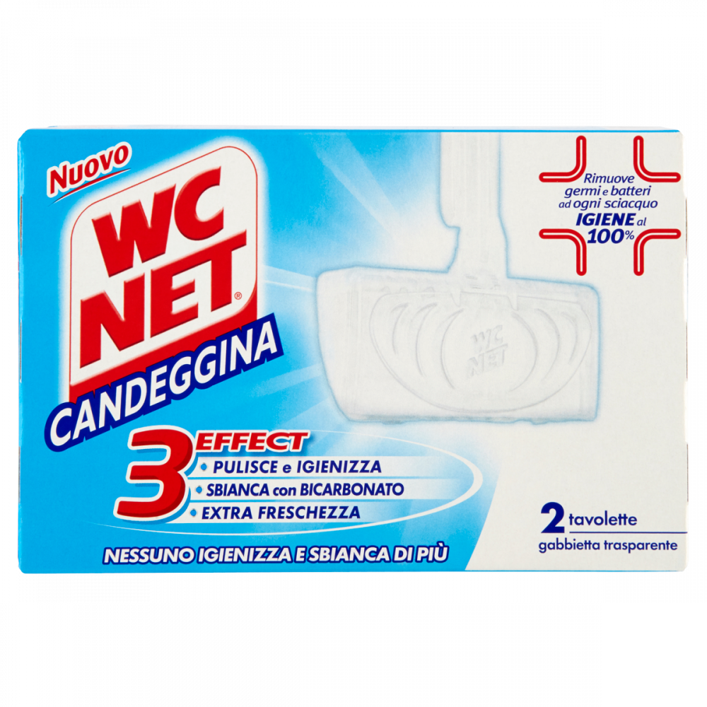 61506 8004050091782 X-4476 detersivo bagno wc net tav solida candeggina 2pz
