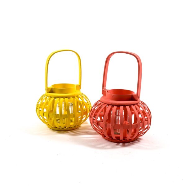 61691 8034052712729 12729 MERCURY LANTERNA IN LEGNO COLORS Ø23CM H16CM