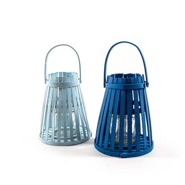 61693 8034052712781 12781 MERCURY LANTERNA IN LEGNO COLORS Ø21XH26CM