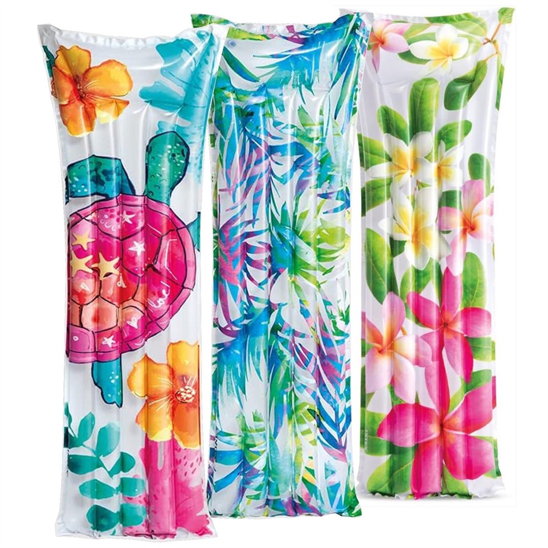 62626 6941057408859 0153265 SAIS gonfiabile materassino floreale 183x69cm