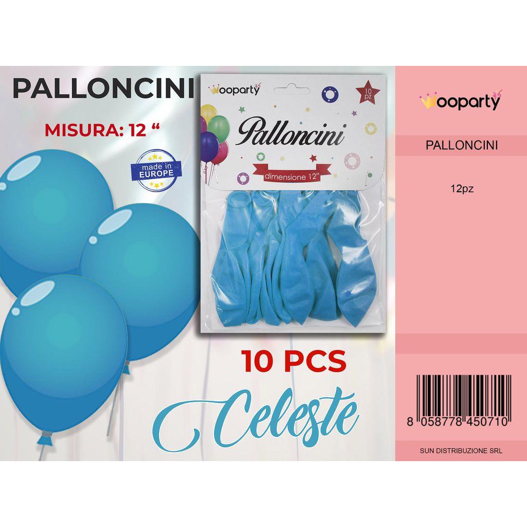Palloncini 10pz 12″ Celeste – Happy Shop Online