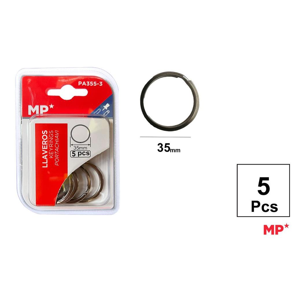 63048 8435250999491 PA355-3 ANELLI PER PORTACHIAVI IN BLISTER 5PZ 35MM