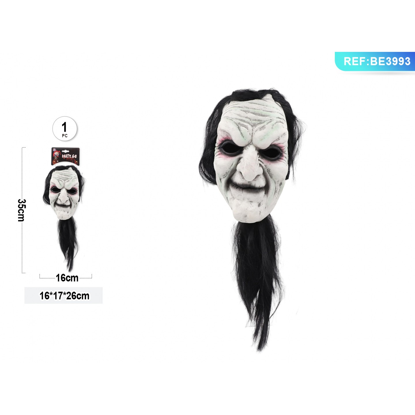 63190 8058617647837 BE3993 halloween maschera in gomma