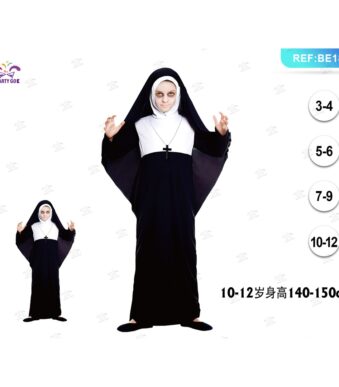 63191 8058617306000 BE1800 carnevale costume bimba suora tg.10-12 anni