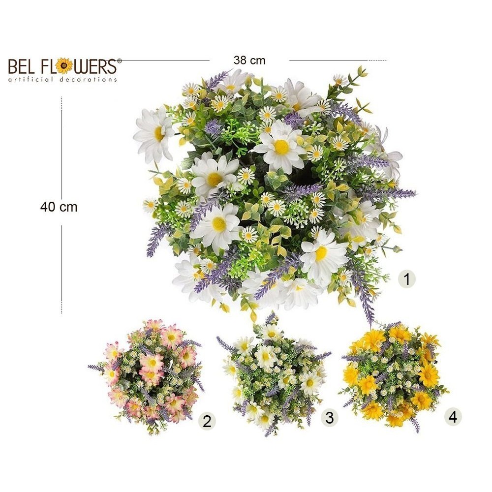 63369 8056248027202 BFCZ033-02720 fiore mazzo grande lavanda e daisy h40cm