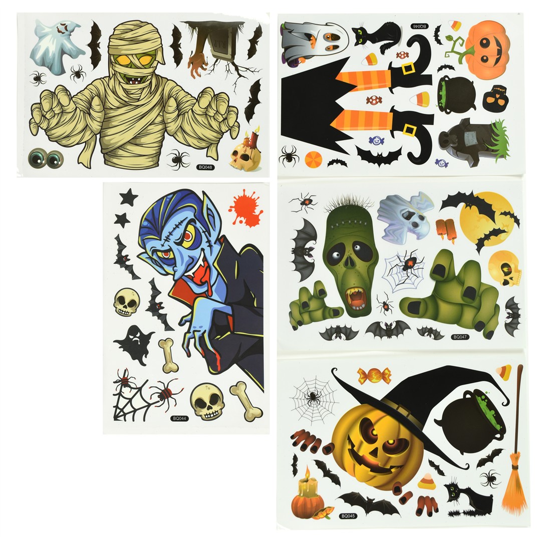 63483 8034116436783 1643678 SAIS halloween vetrofania elettrostatiche 5 fogli