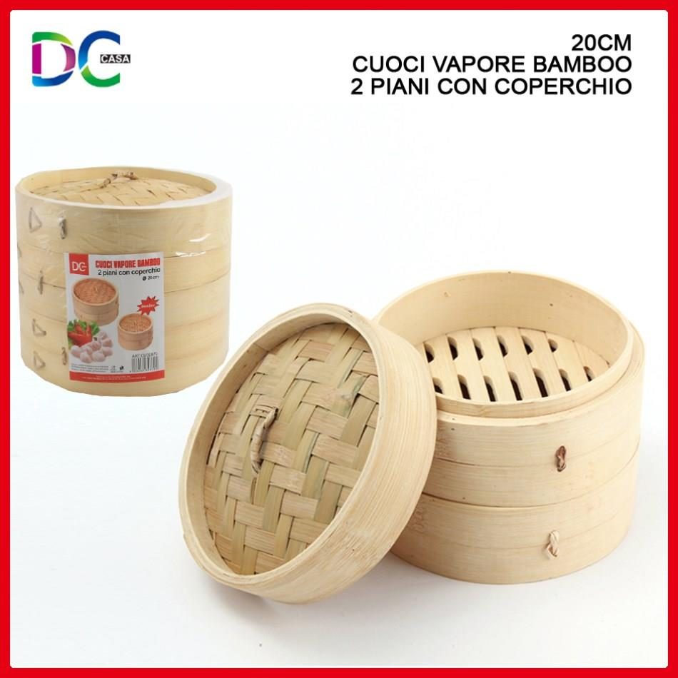 63592 8006923412984 12984 CUOCI VAPORE BAMBOO 2 PIANI Ø27CM