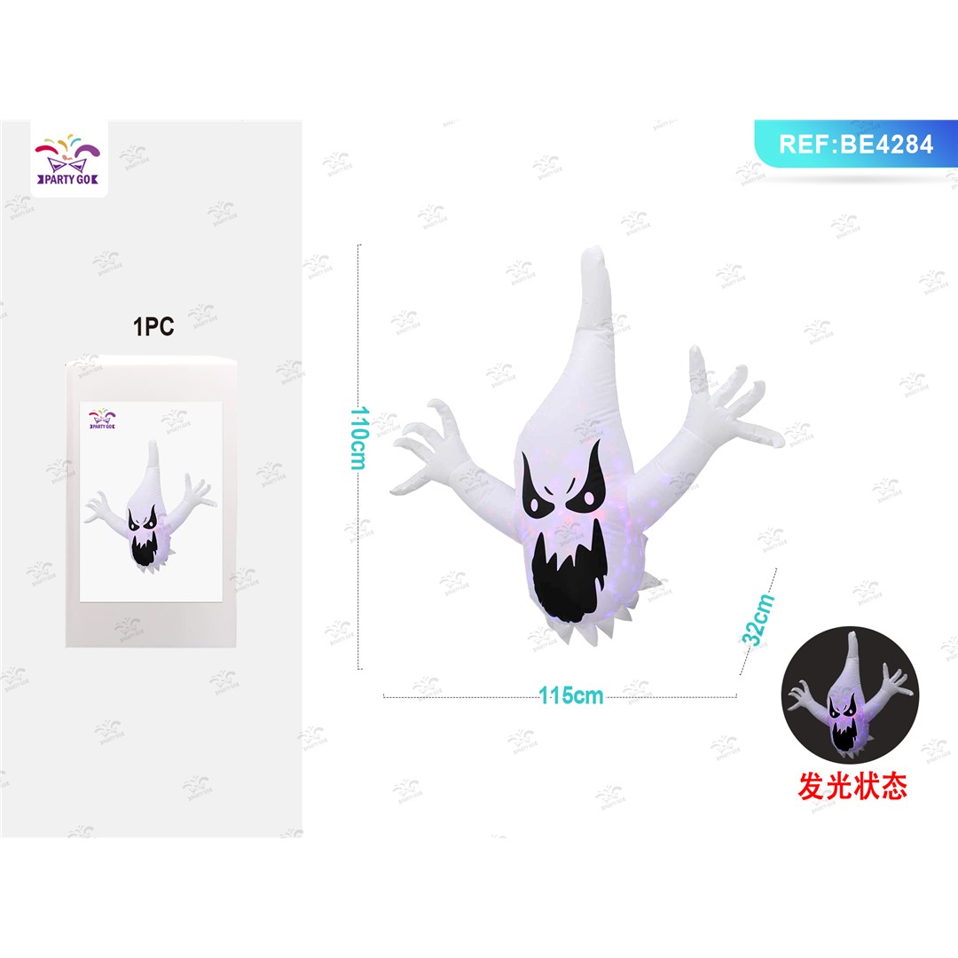 63630 8058617652145 BE4284 halloween gonfiabile fantasma con luci 110cm