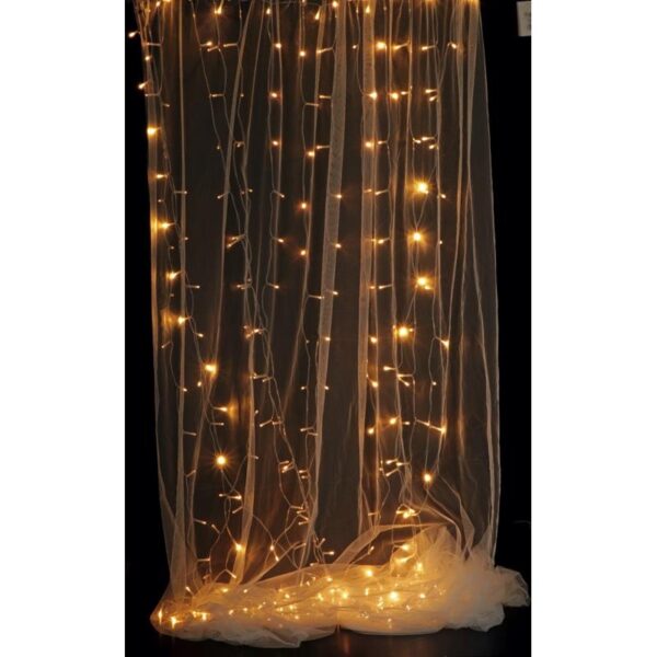 63650 8021785774001 77400 STAR DECORO ILLUMINATO COPIA TENDINE 392 LED 140X280CM BIANCO CALDO