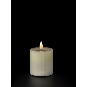 63656 8057586083721 108372 STAR deco candela led a batteria con fiamma avorio ø7,5 x 8cm