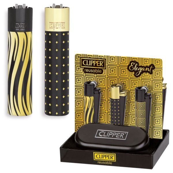 63937 8412766108418 CM3K146IT accendino clipper regalo metal graf clipper