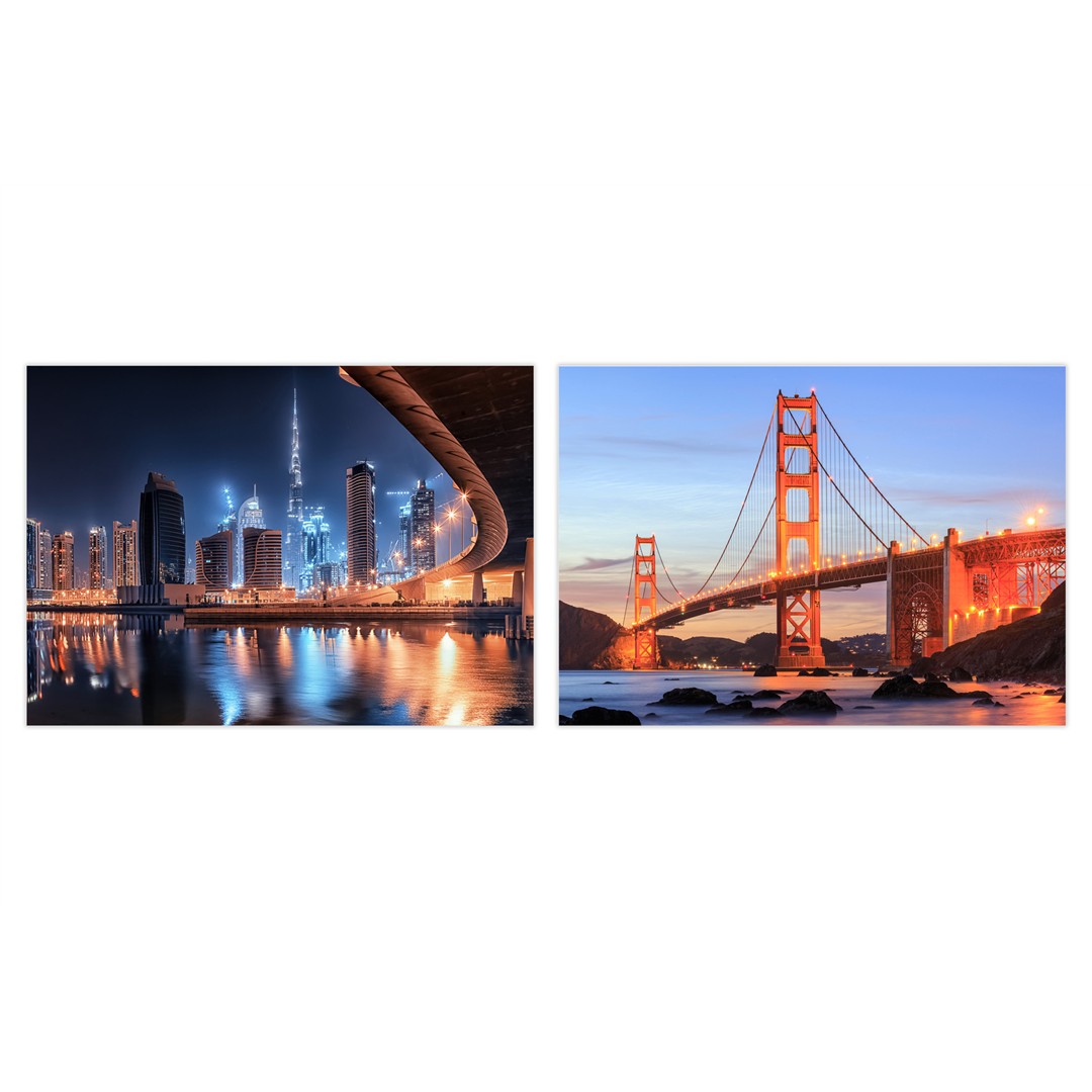 63966 3120370692272 69227 CP quadro foto citta cm. 50x70