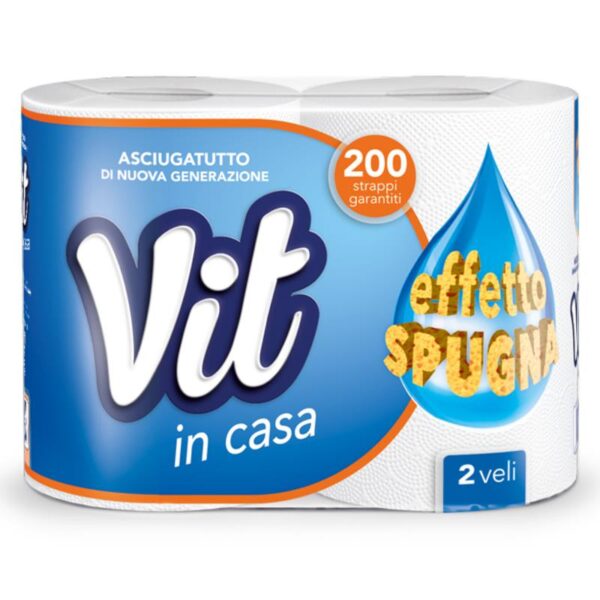 64005 8006783225700 188225 VISCIO asciugatutto vit effetto spugna 2 rotoli