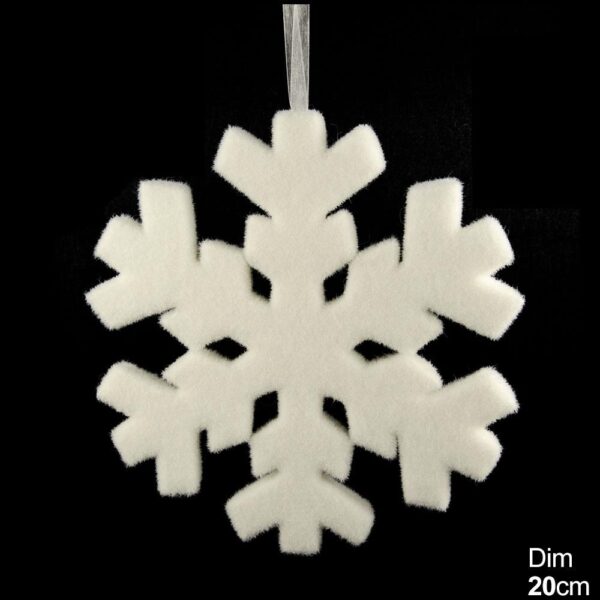 64587 8050766236009 HX914224 ADDOBBO APPENDINO FIOCCO DI NEVE CM.20