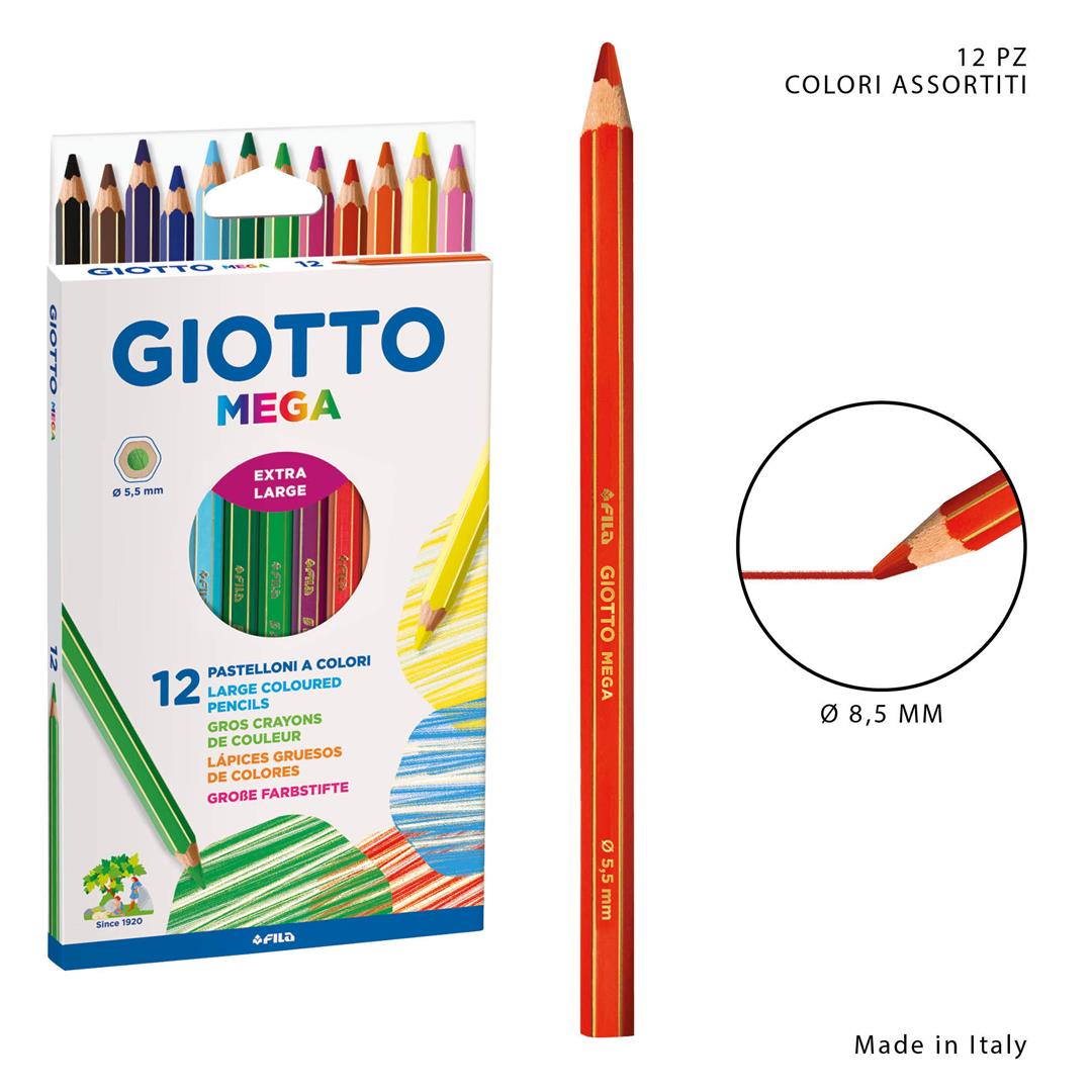 65551 8000825225109 225600 MATITE COLORATE GIOTTO MEGA PZ.12