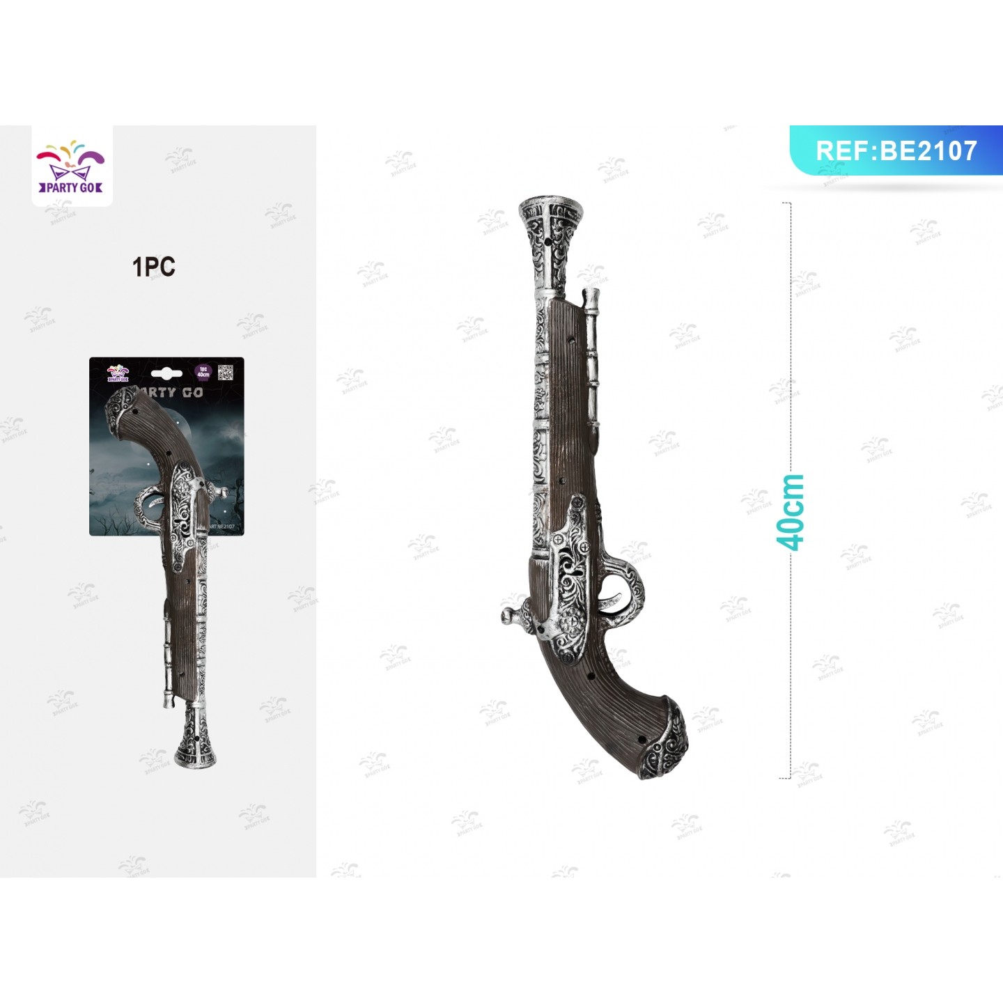 65804 8058617310076 BE2107 halloween pistola da pirata
