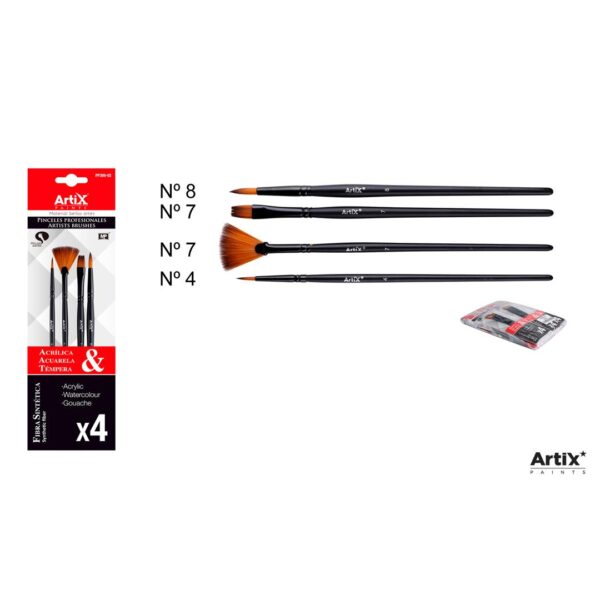 65914 8435464133322 PP389-02 SET 4 PENNELLI ASSORTITI MIS. 4-7-7-8