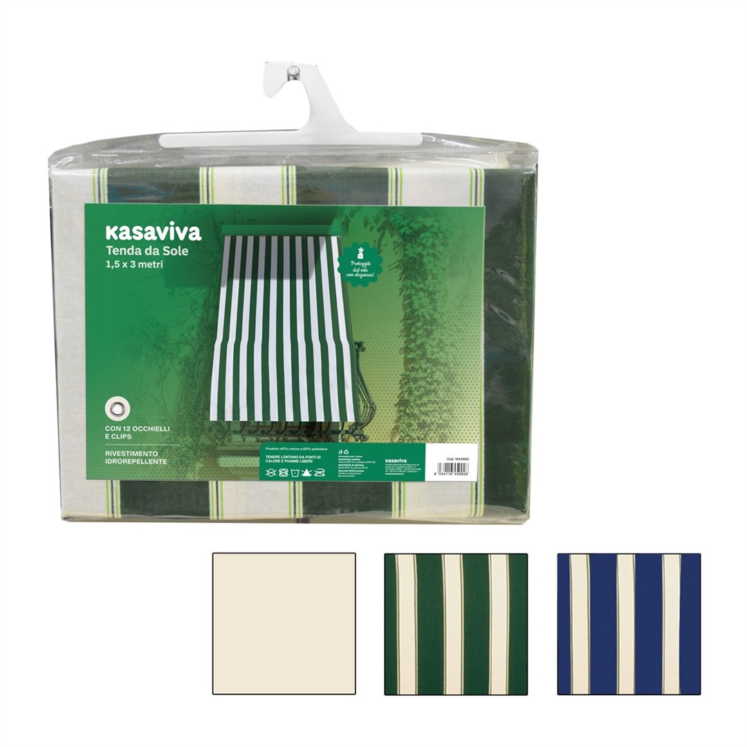 66546 8034116459928 1645992 SAIS tenda da sole a righe 150x300cm
