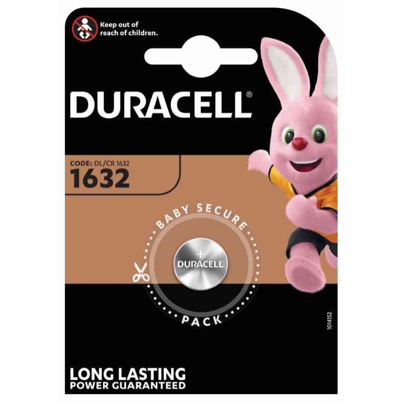 67587 5000394007420 CR1632_DU104 batterie a bottone 3v litio duracell cr1632 apricancello macchina
