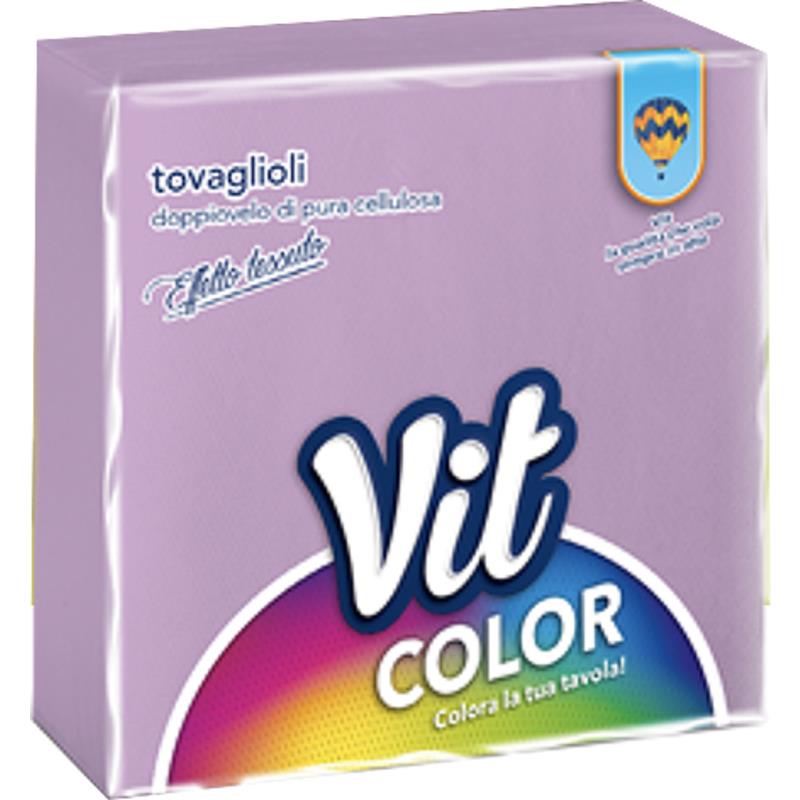 67730 8014444008319 142885 VISCIO vit tovaglioli 2 veli 32x32cm 25pz lilla