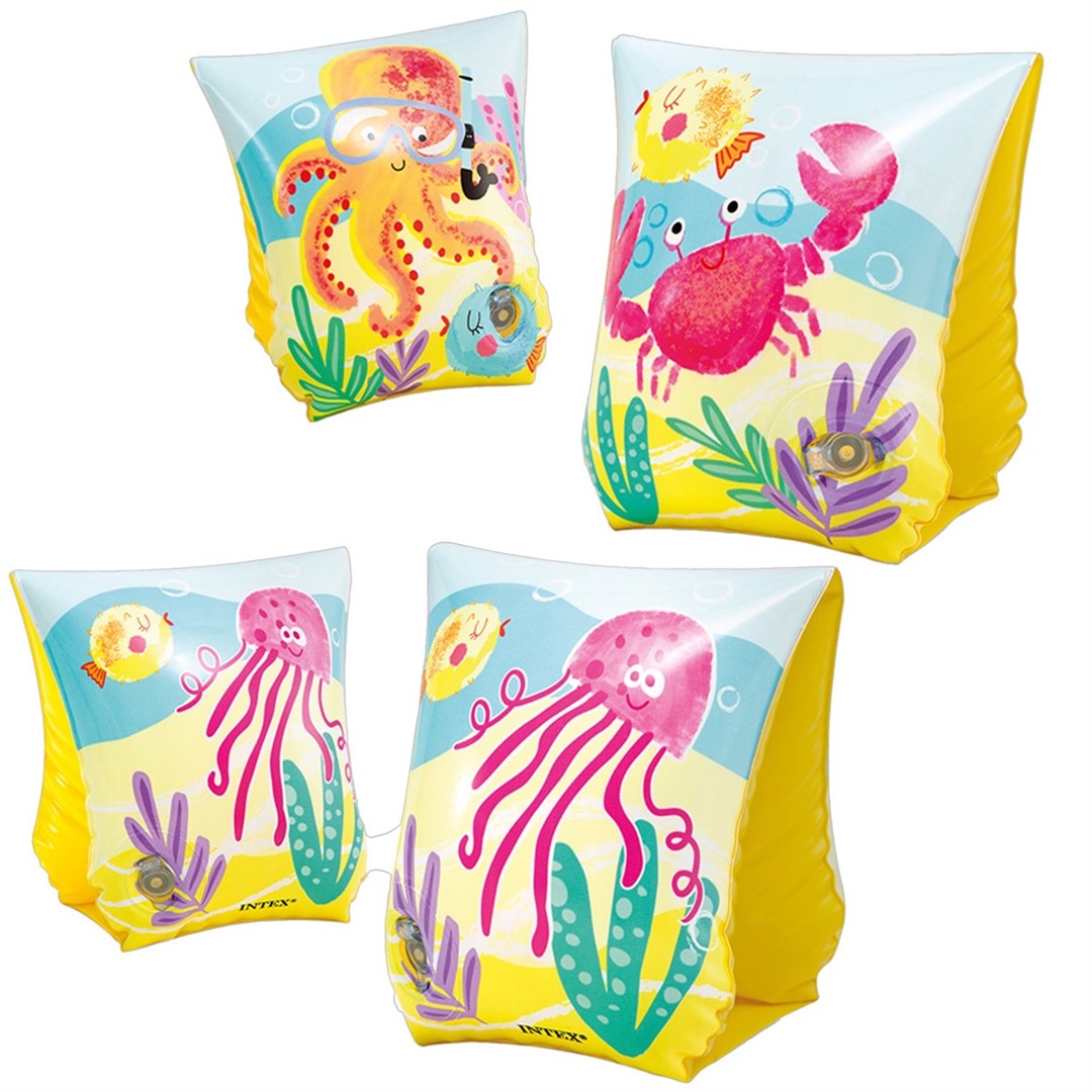 67871 6941057408781 0153242 SAIS gonfiabile mare braccioli fun fish 23x15cm 3-6 anni
