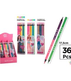 67890 8435250902620 BD003 set 6pz matite colorate fluo/metal