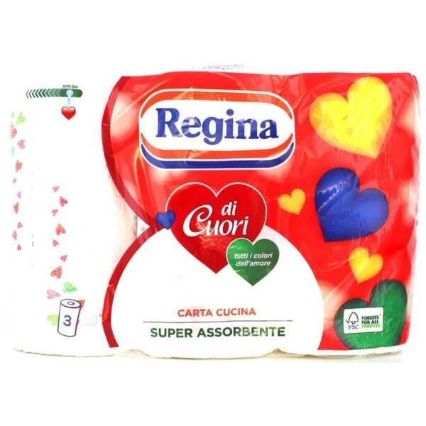 68387 8004260420891 8004260420891 CARTA CASA REGINA DI CUORI 3 ROTOLI