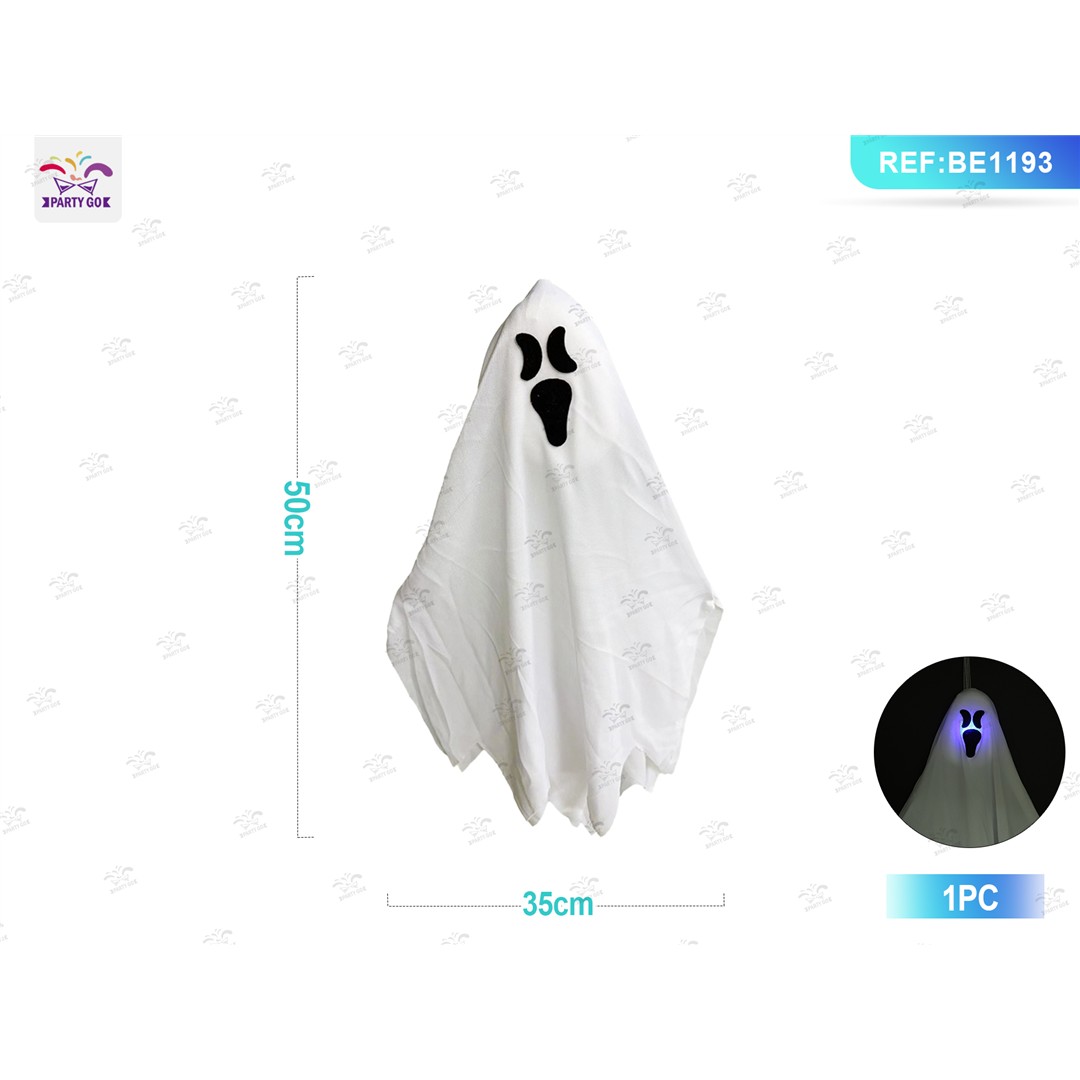 68582 8058617861936 BE1193 halloween fantasma da appendere con luci rgb