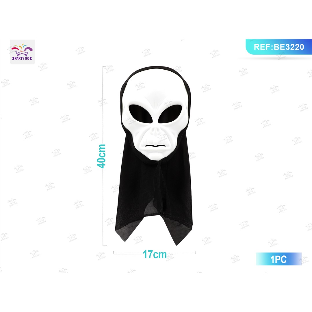 69093 8058617985922 BE3222 halloween maschera da alieno in plastica