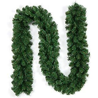 69452 8019959044630 AP-4463 decoro natalizio ghirlanda verde 270xø30cm