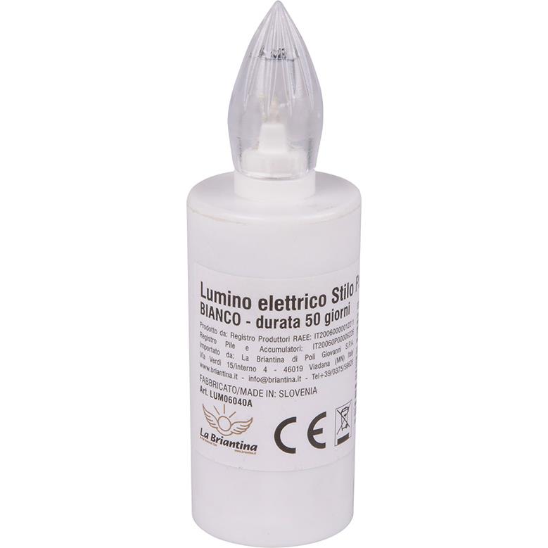 69612 8000061060403 LUM06040A LUMINO A BATTERIA STILO PACIS BIANCO/ROSSO 50GG