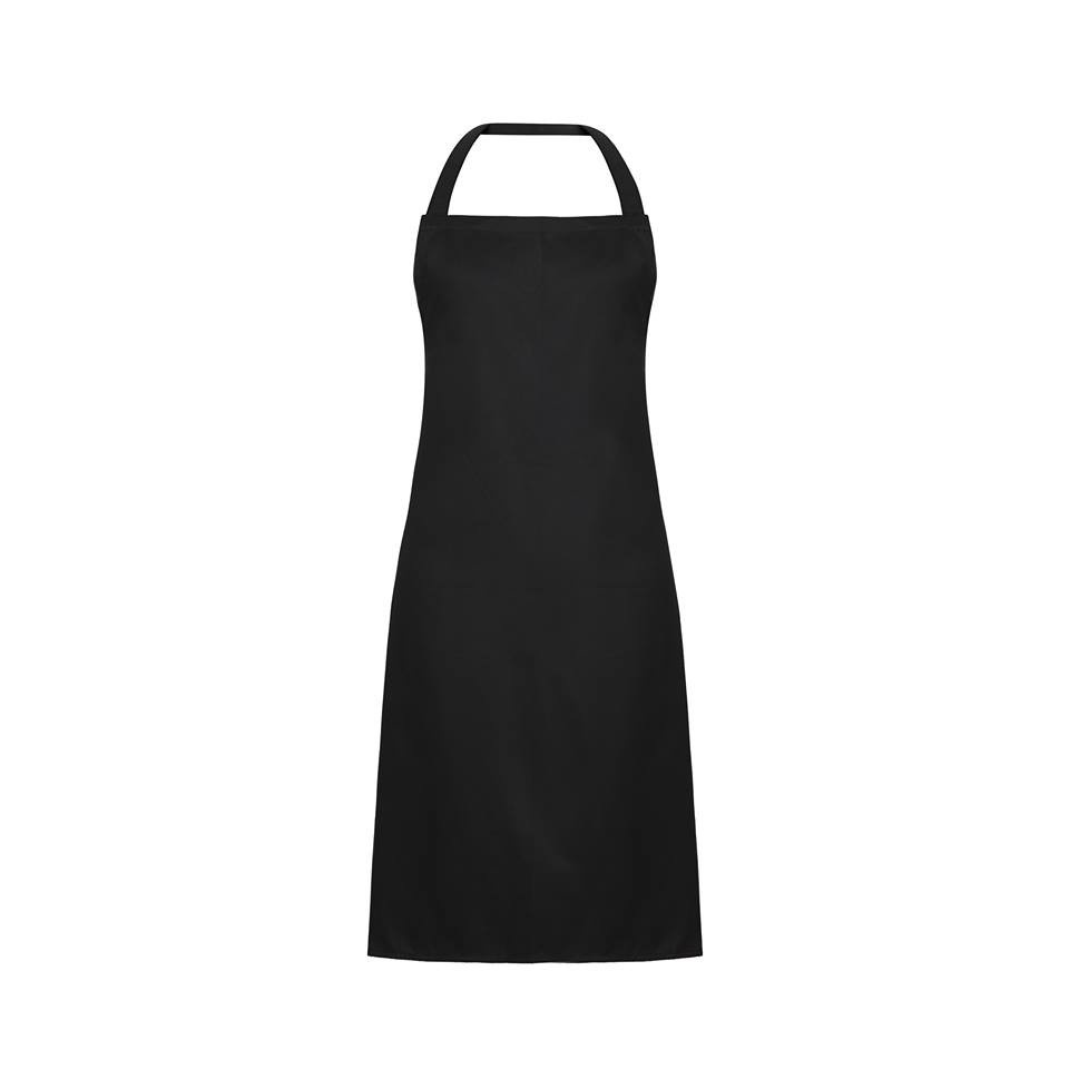 69921 9200000749416 GRE-015B abbigliamento professionale grembiule unisex size:s-3xl pettorina nero tg.unica