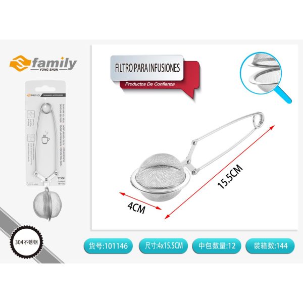 70094 8434581011469 101146 MI filtro per infusione inox cm.17,5