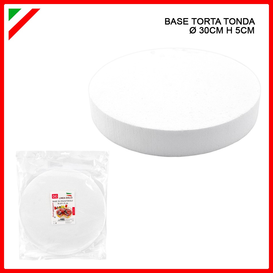 70555 8054796633050 CU663305 DC base torta tonda polistirolo h5xø30cm