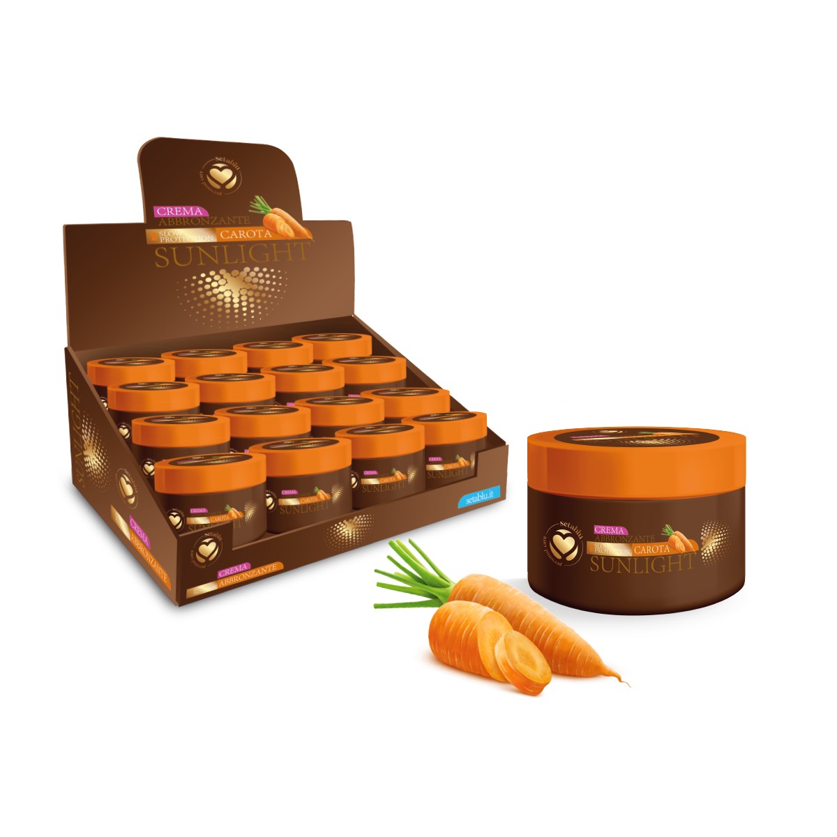 70757 8057502406184 40618 crema abbronzante alla carota 100ml