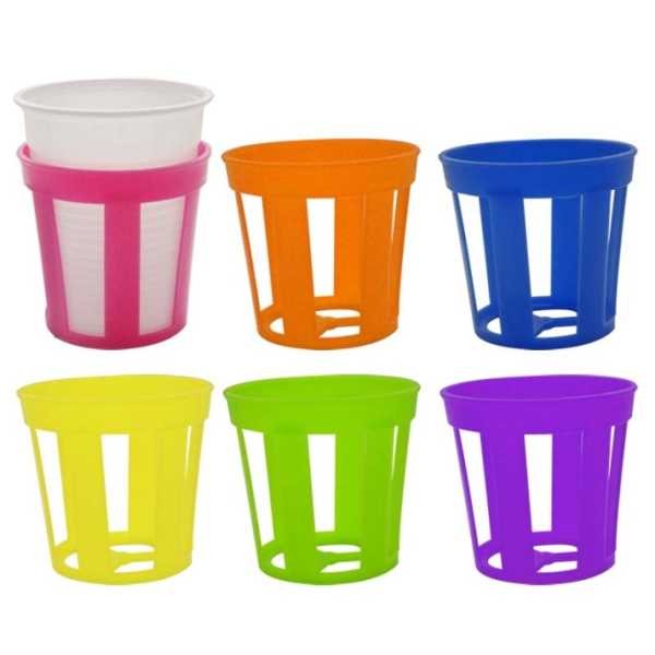 71020 8034116059975 1605997 SAIS set 6 p/bicchieri in plastica colori ass.
