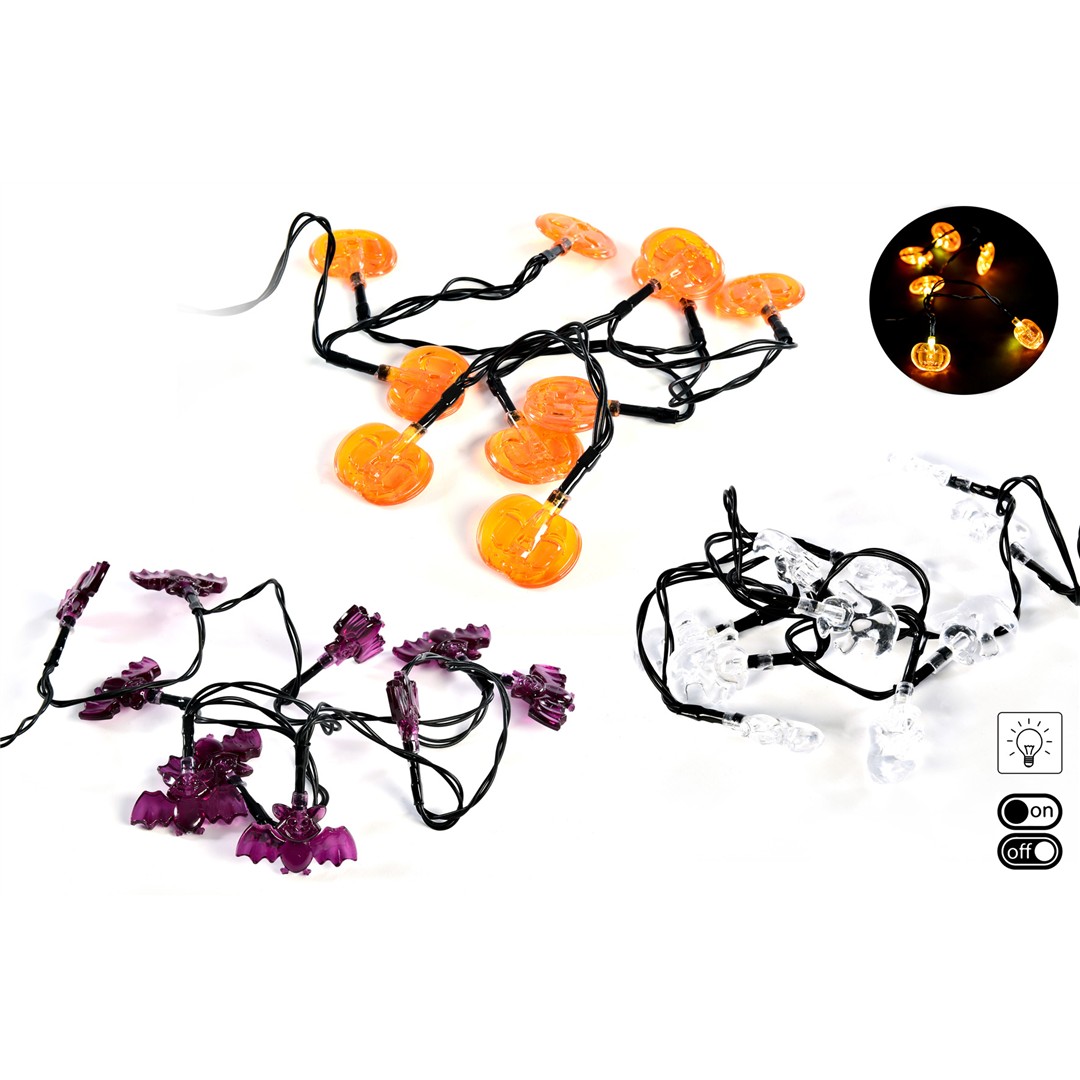 71042 3120370694221 69422 CP ghirlanda di 10 luci led 1,20m pipistrelli