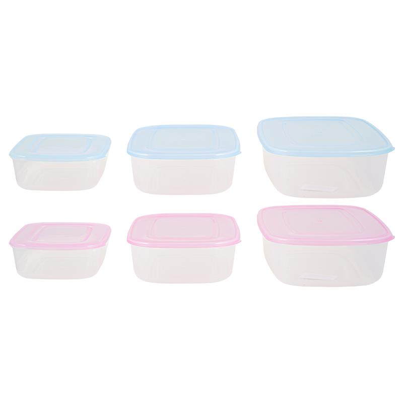 71278 8027458184726 208794 VISCIO contenitore rettangolare con coperchio in plastica 3pz
