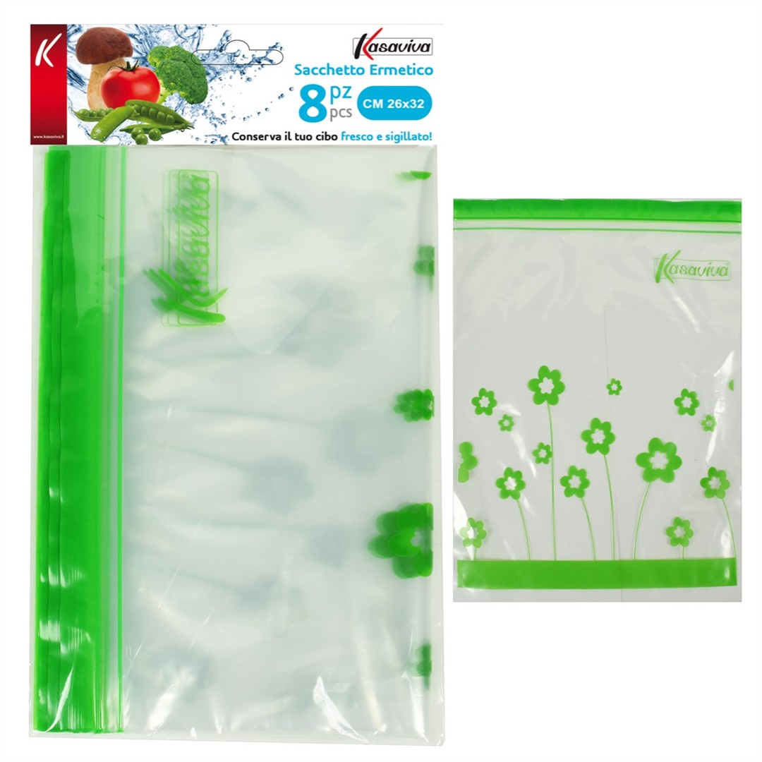71503 8034116013373 1601337 sacchetto ermetico 8pz 26x32cm