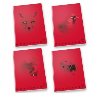 71870 8005235201835 9041949 quaderno a4 p.m - var.1r monocromo red righe